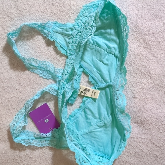 Anemone Women's Lace Bralette - Aqua - Picture 6 of 7